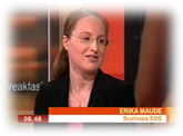 Erika on BBC Breakfast